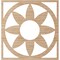 Ekena Millwork Blume Wood Fretwork Pierced Ceiling Medallion, Alder, 20"OD x 7"ID x 1/4"T CMWP20X20X0250BLAL - alternate 2